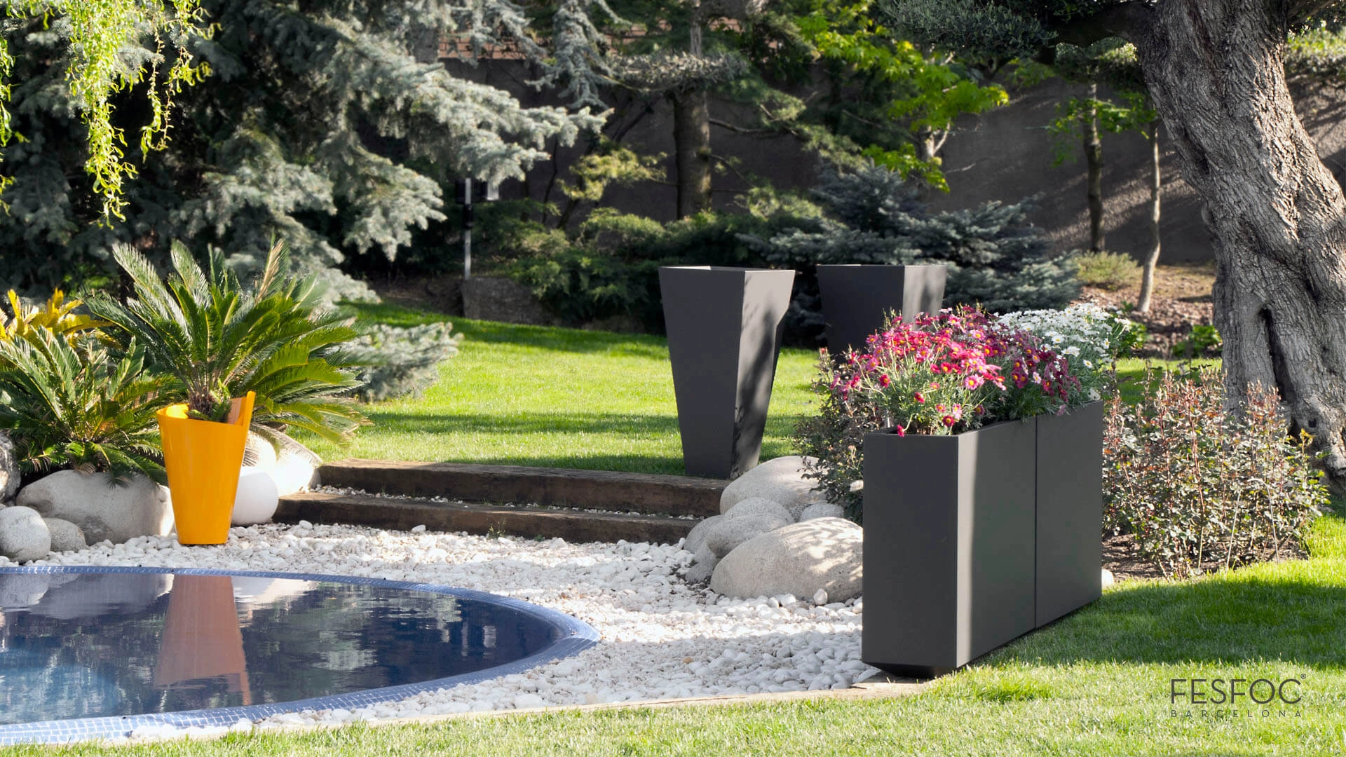 tall galvanized outdoor planters