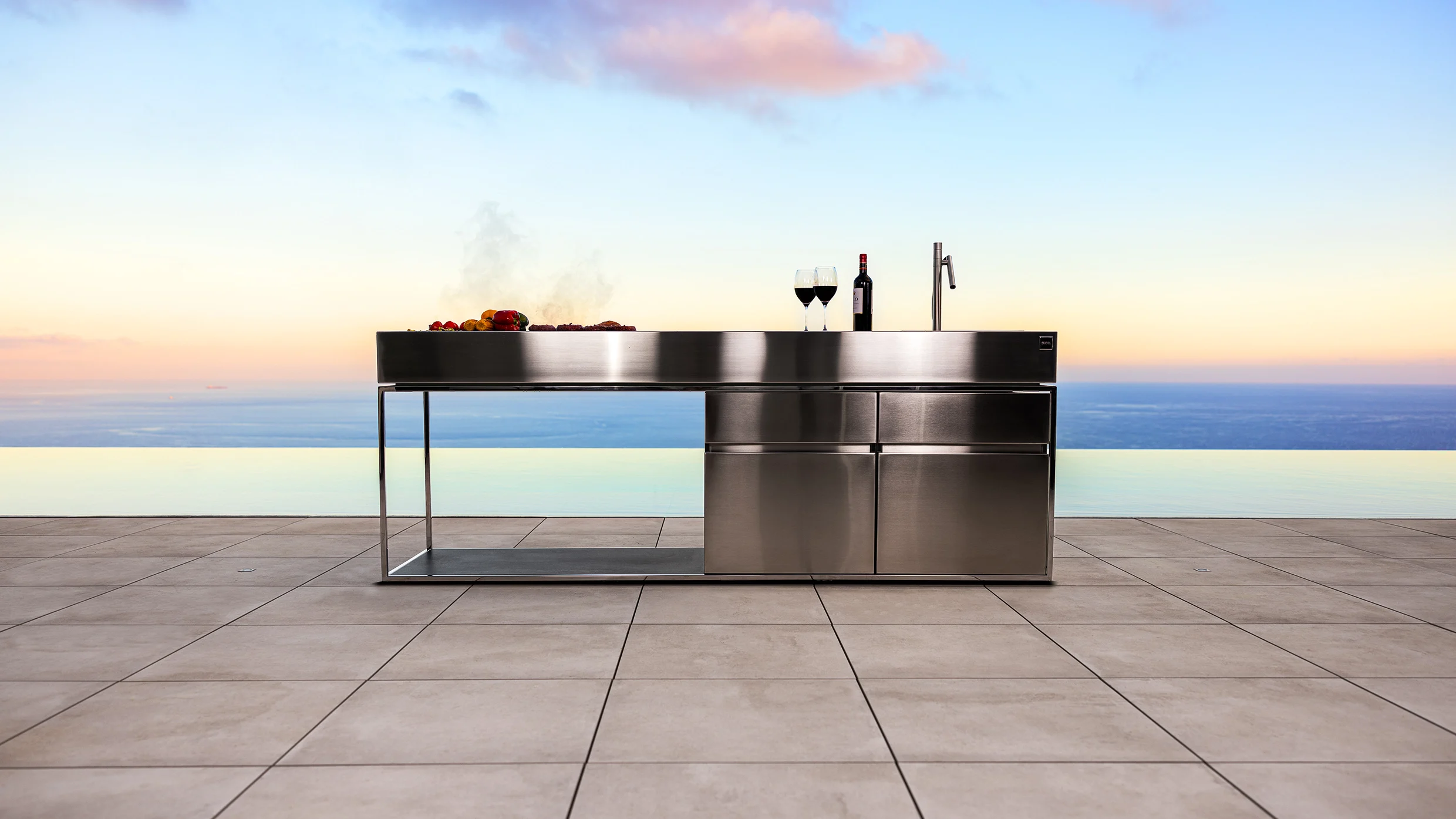 outdoor kitchen island stainless steel