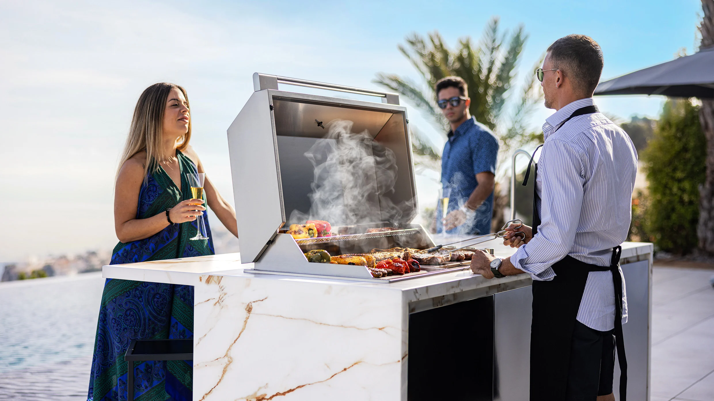 outdoor kitchen bbq island