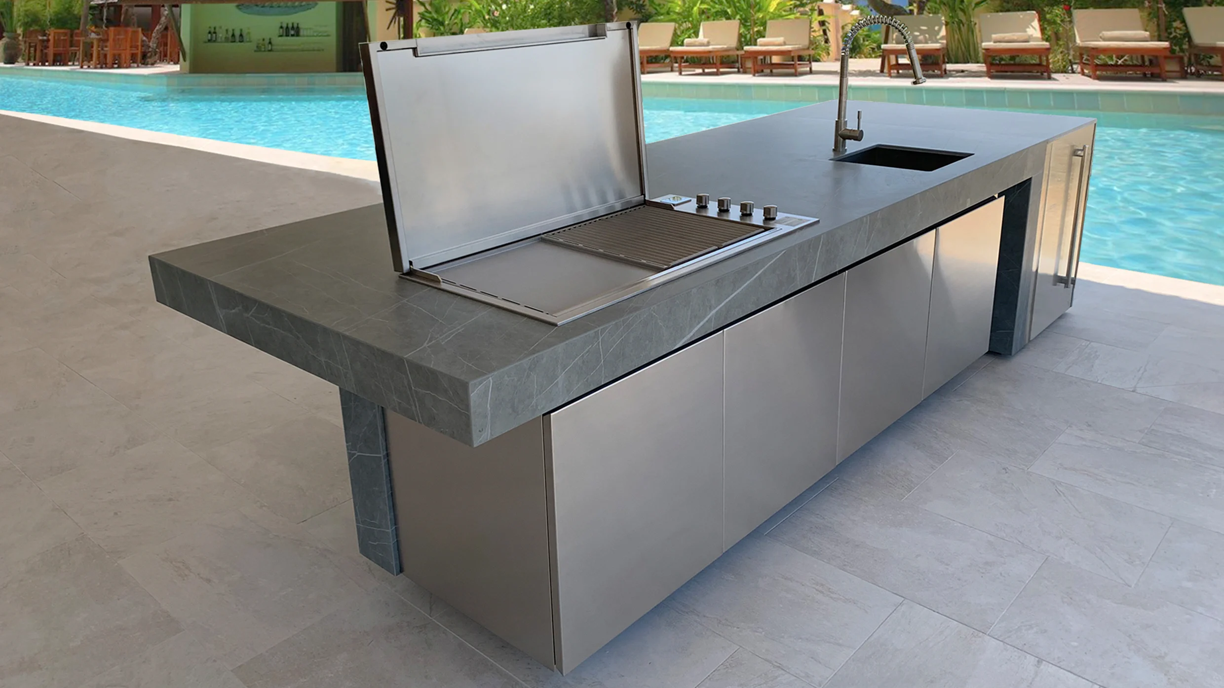 outdoor kitchen island design