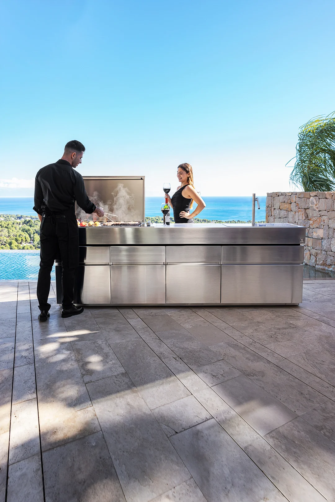 outdoor modern kitchen
