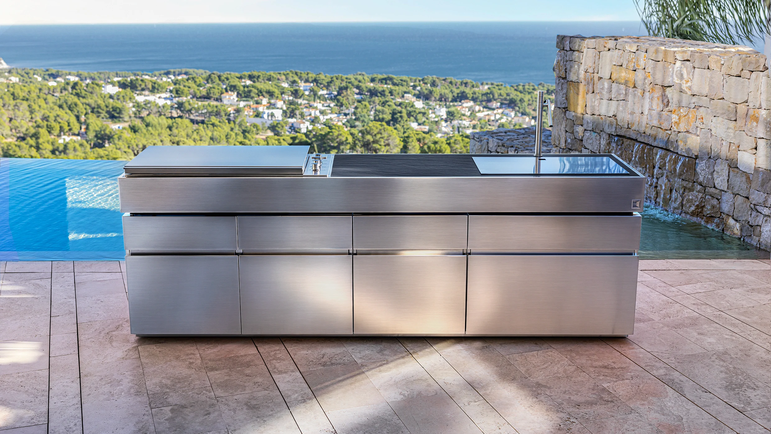 modern outside kitchen