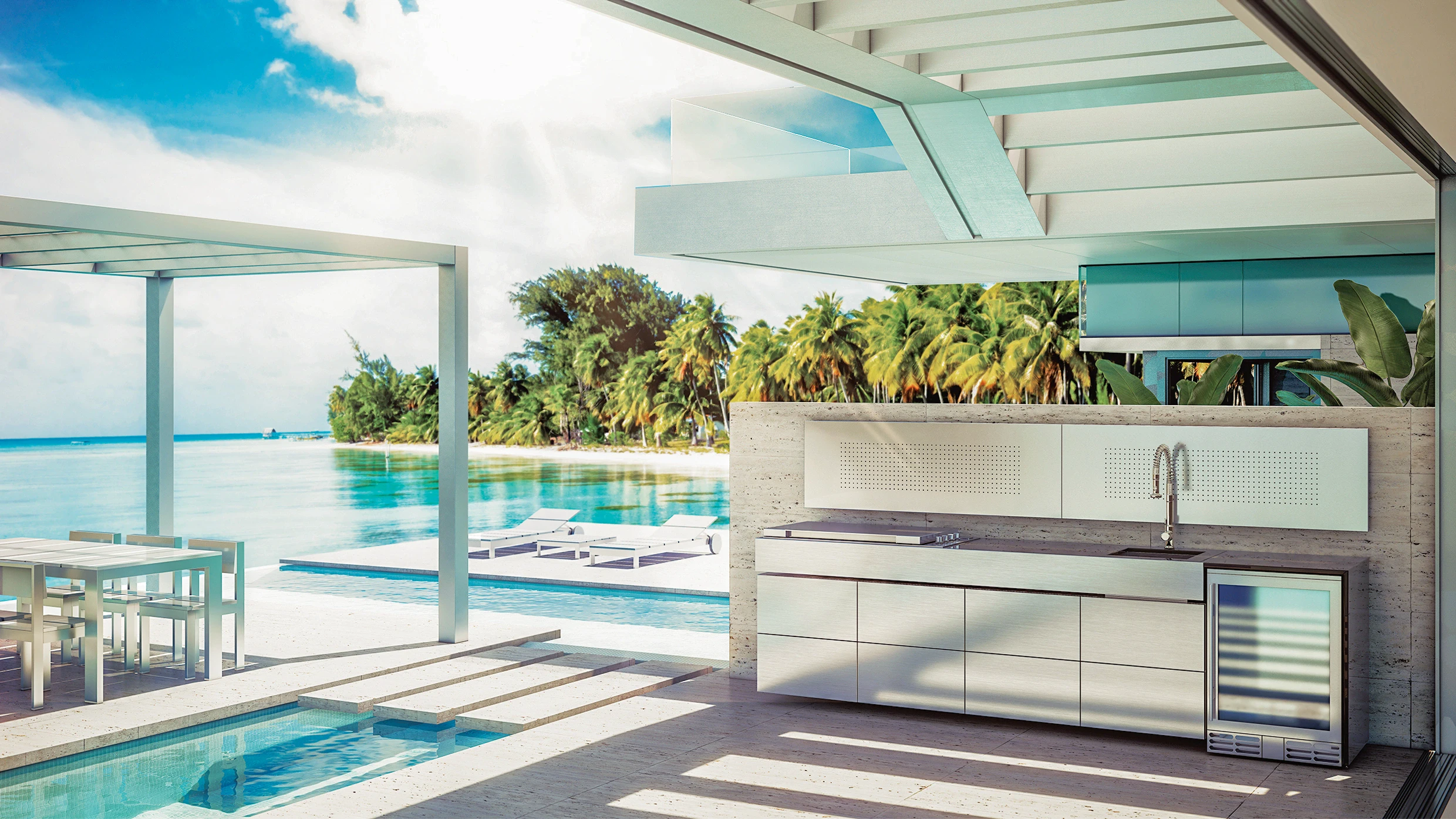 outdoor kitchen modern