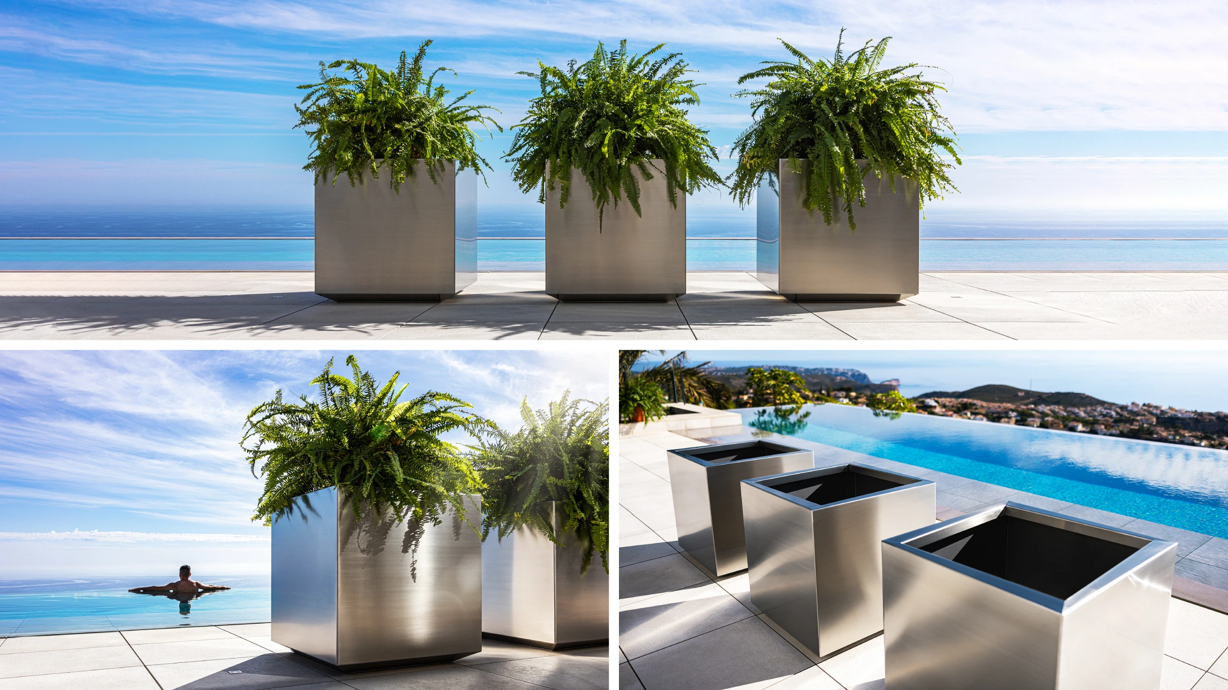 stainless planter