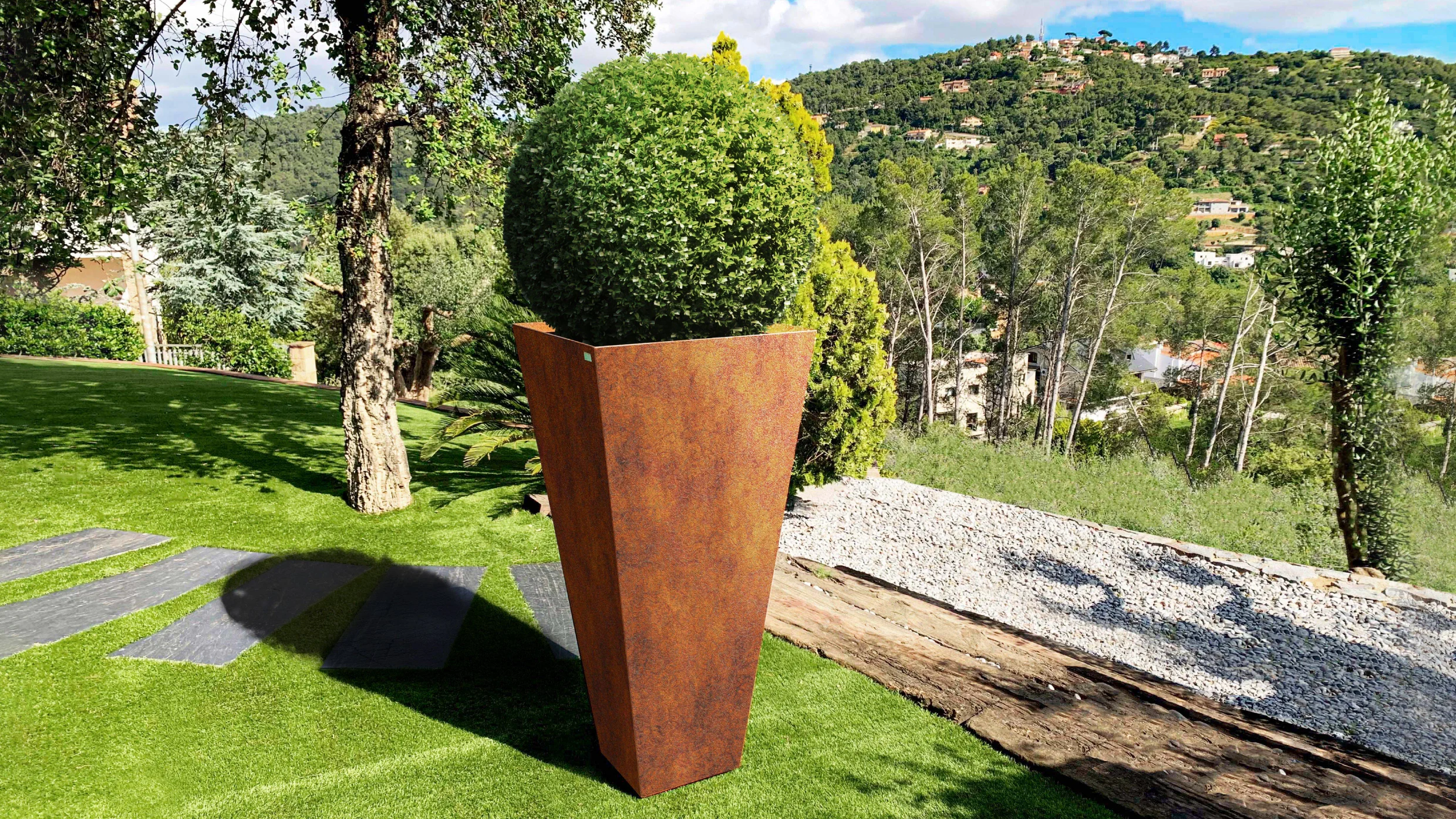 extra tall outdoor planters