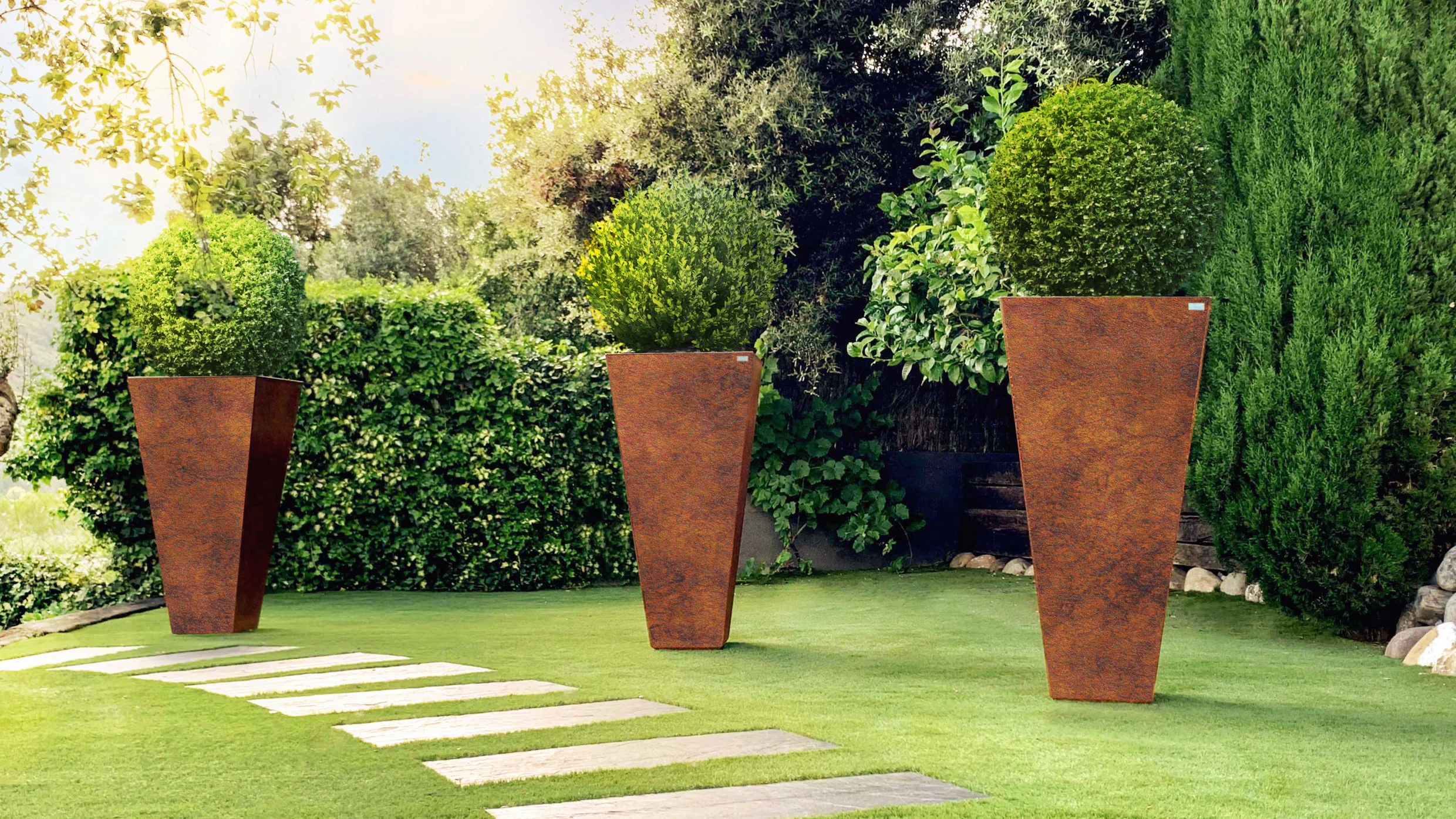 modern outdoor planters