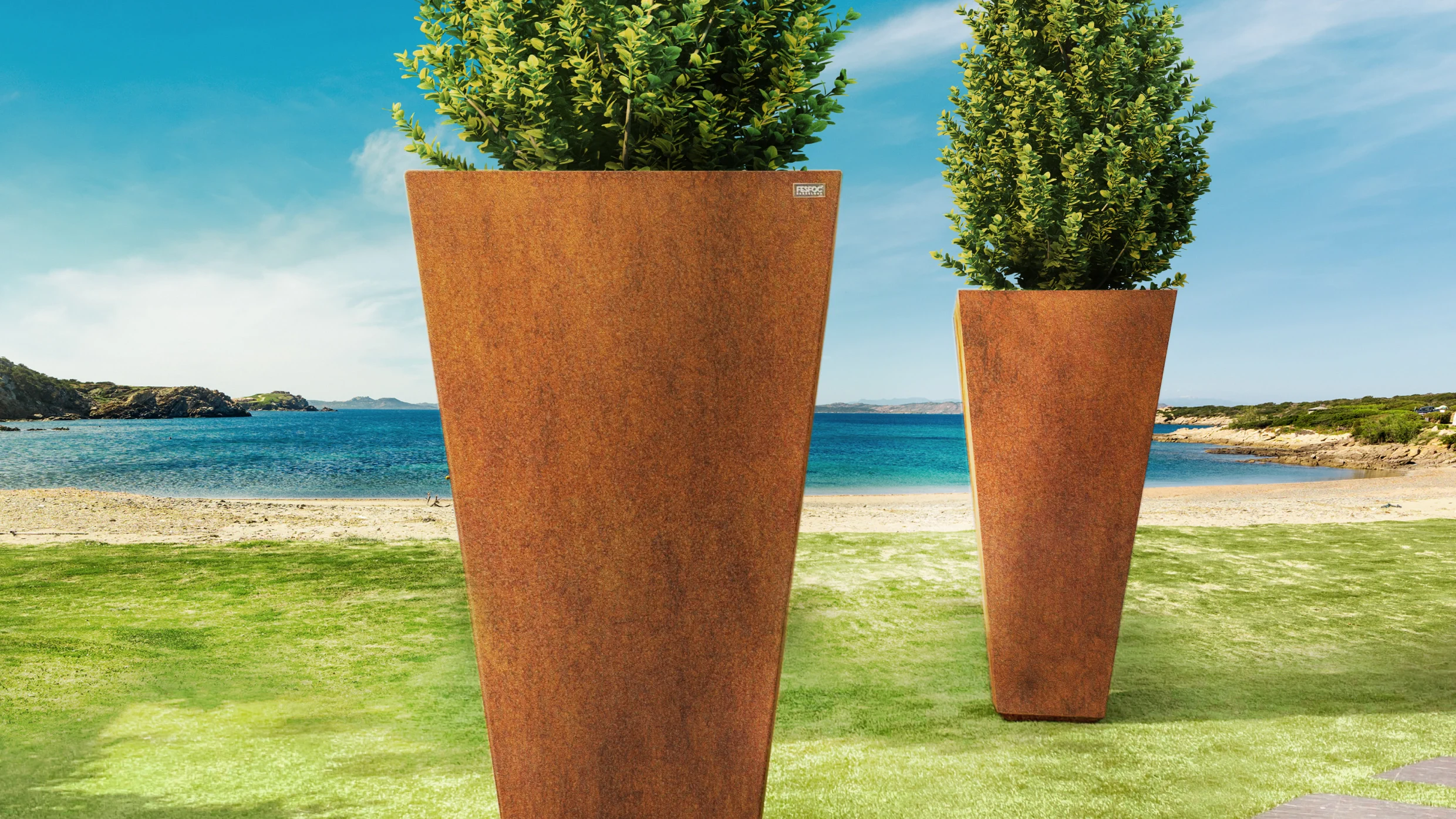 modern outdoor large planters