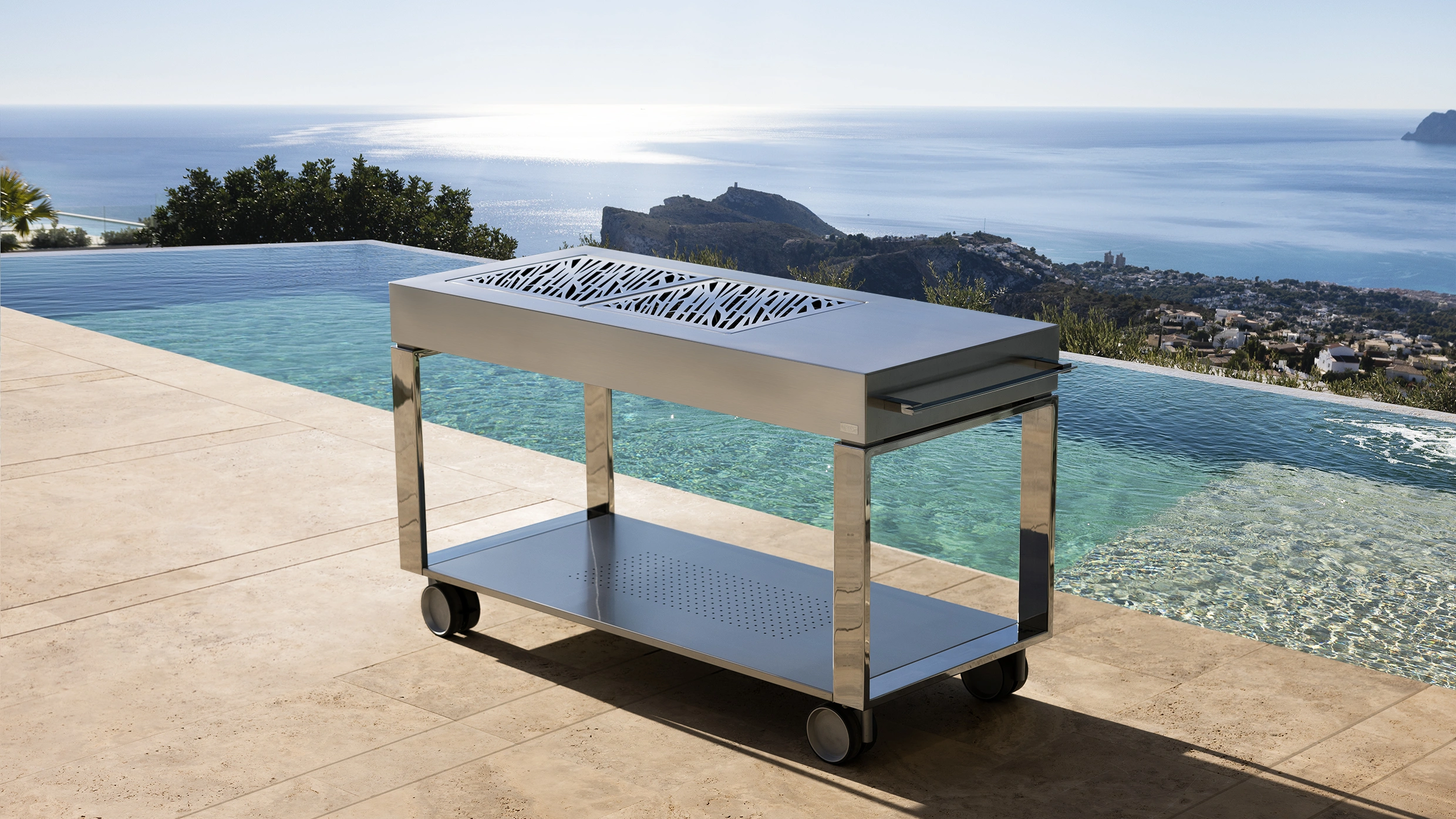 portable grill with wheels