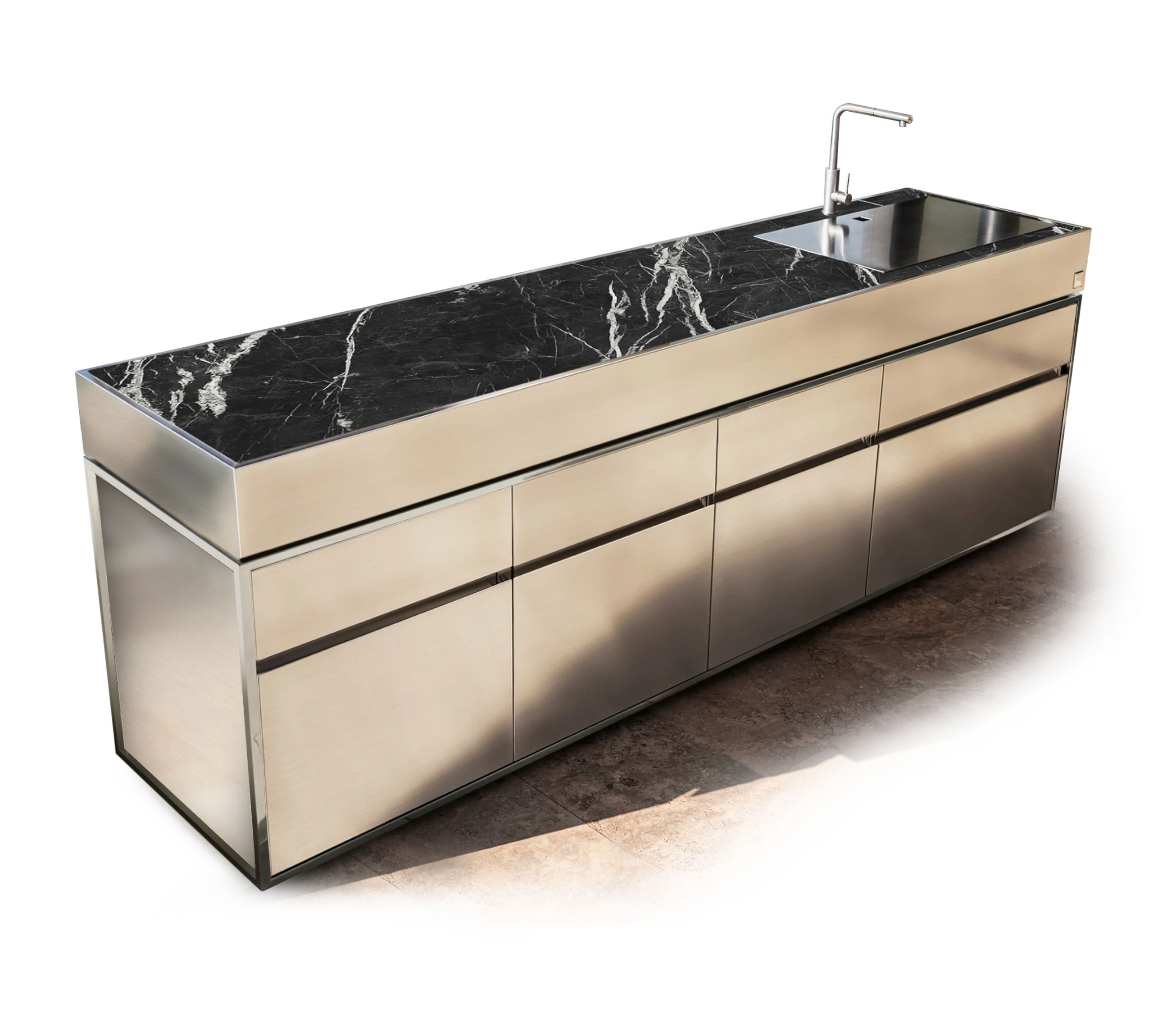 stainless steel modular outdoor kitchen