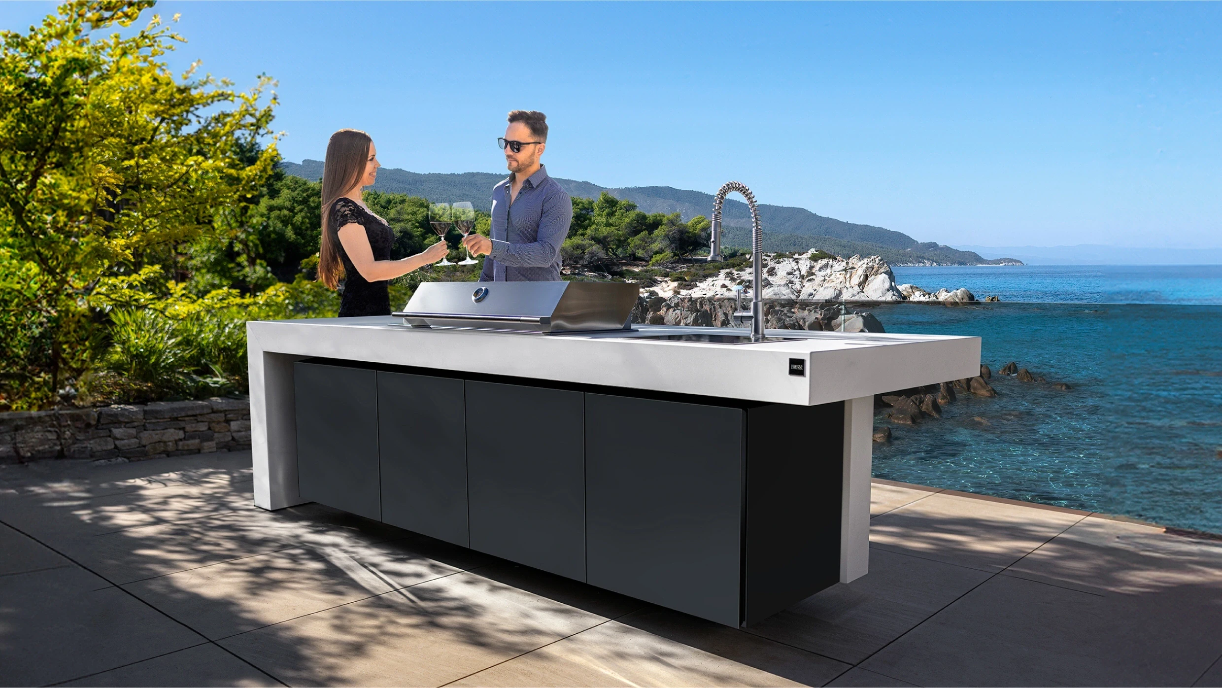 summer kitchen worktop