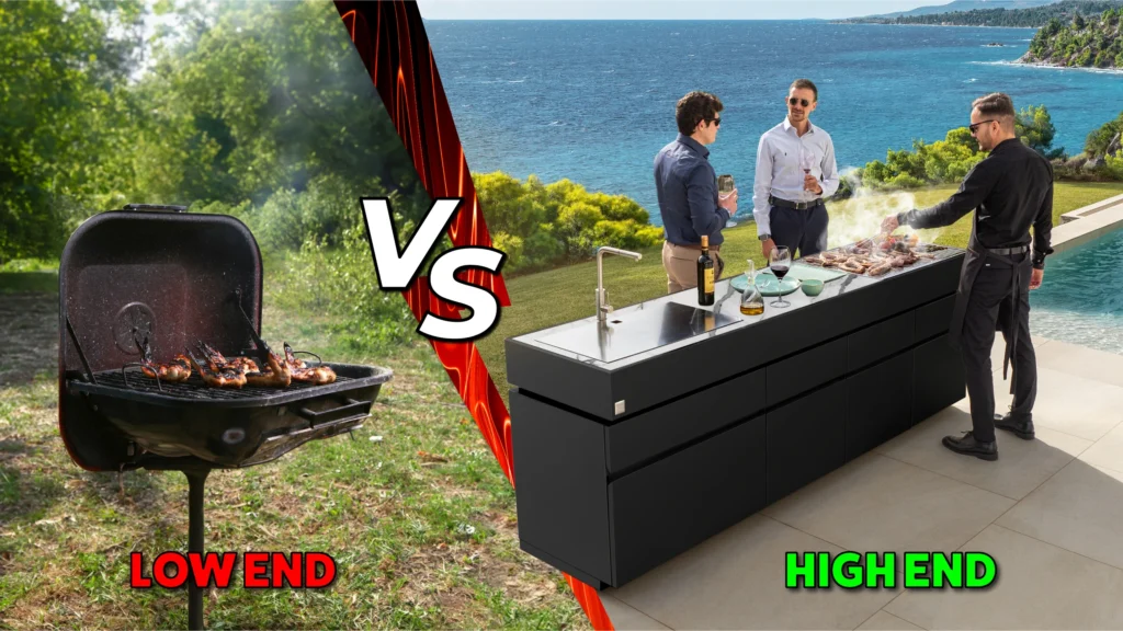 high-end outdoor kitchen