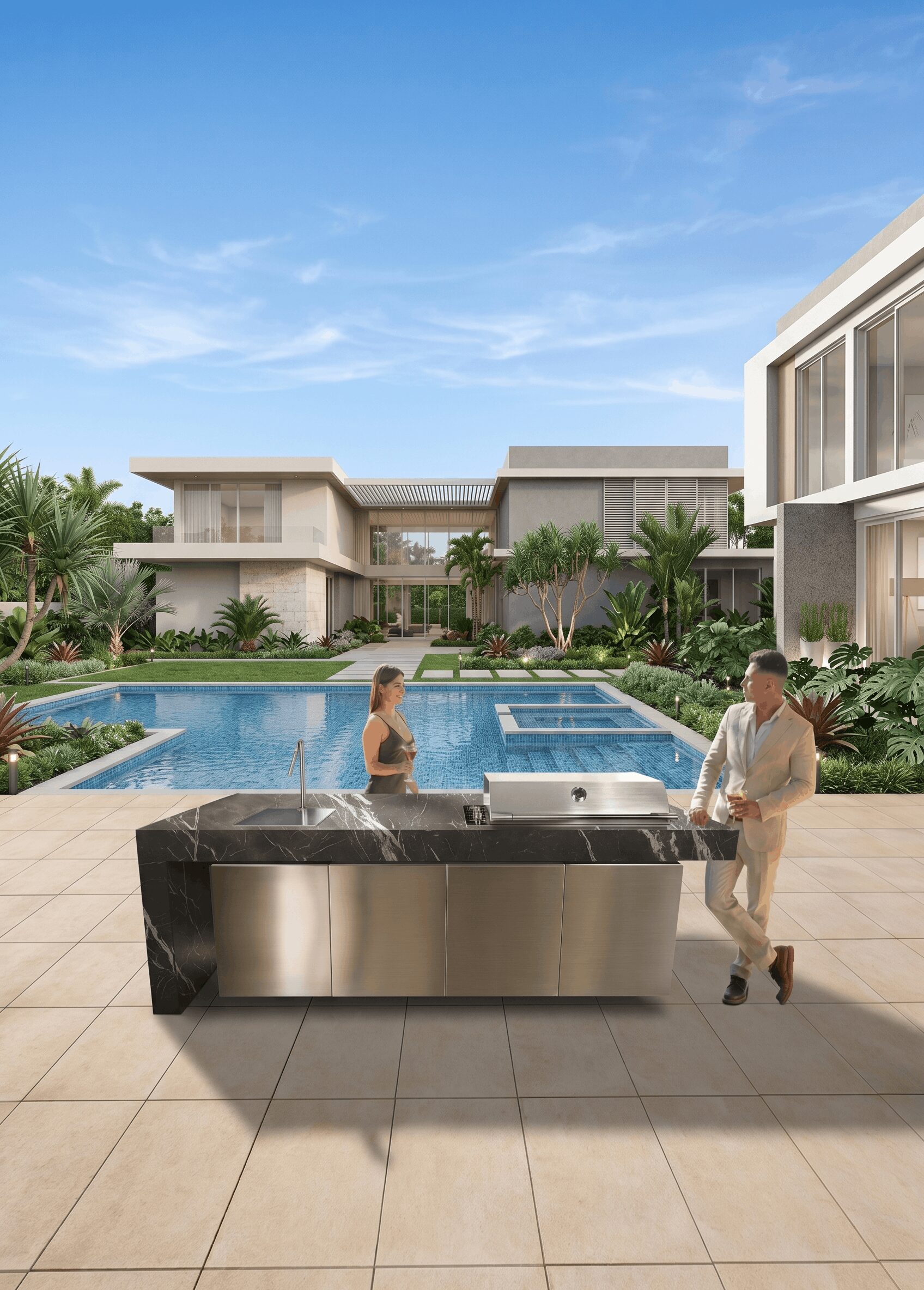luxury outdoor kitchens in Miami
