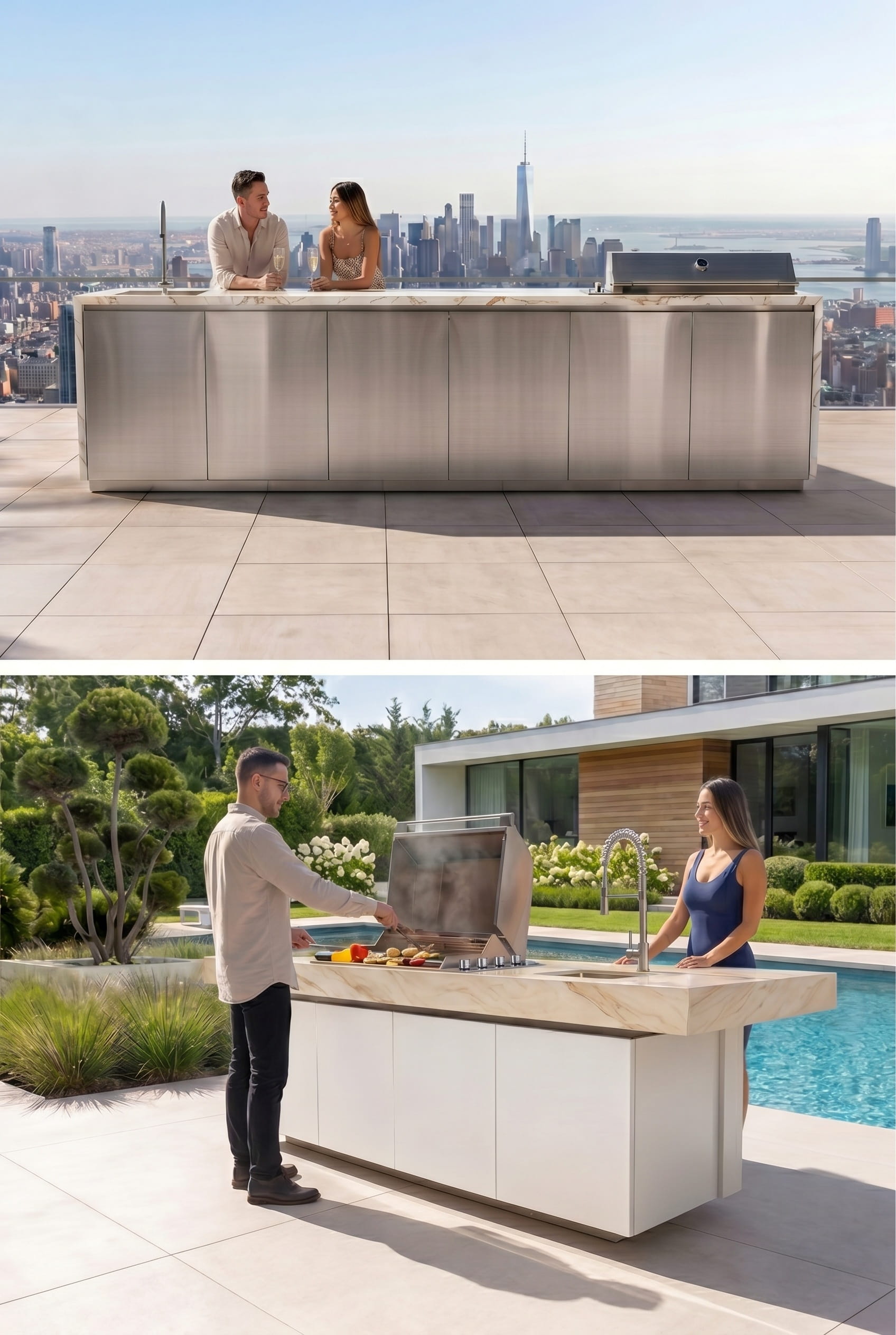 luxury outdoor kitchens in new york