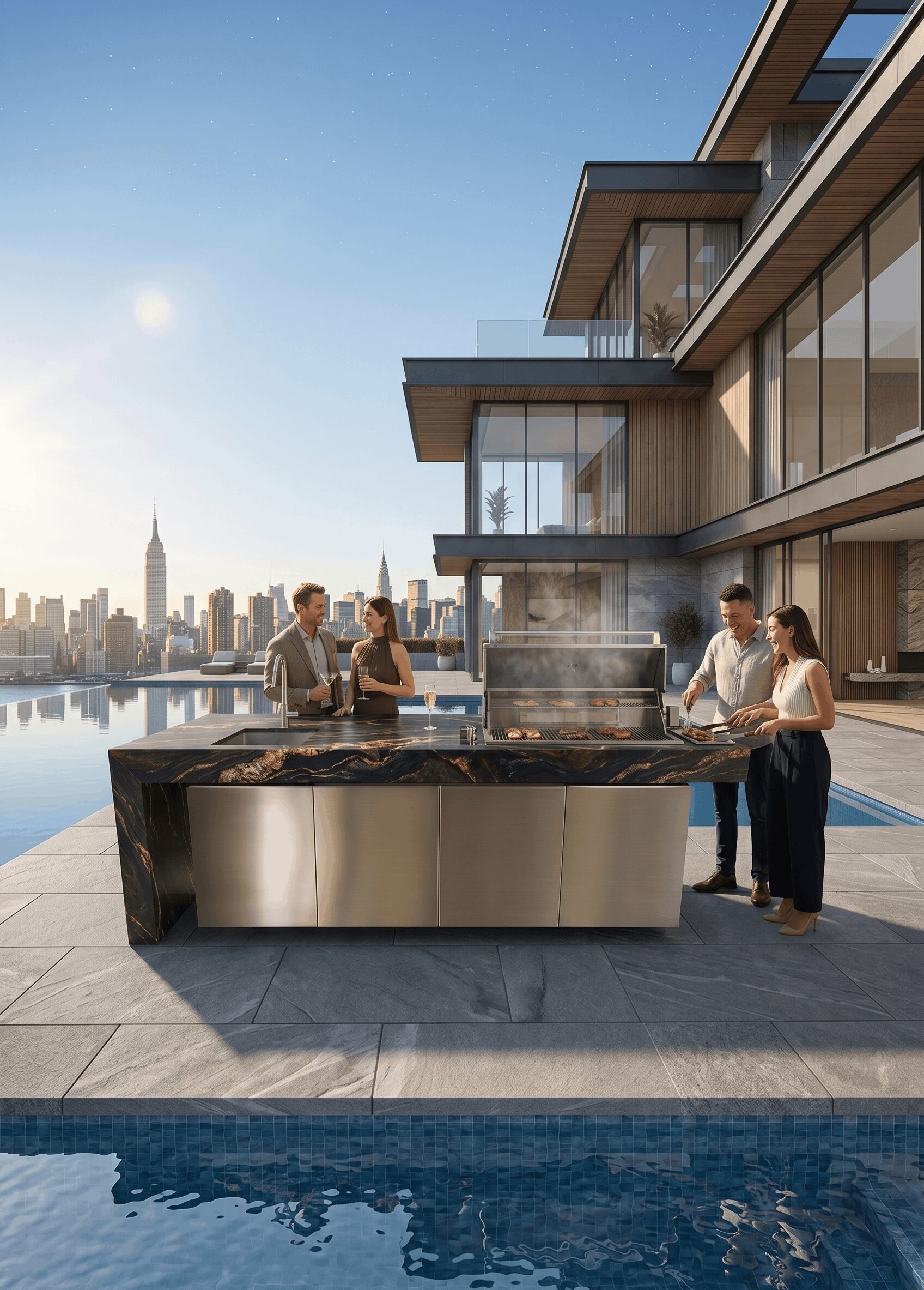 stainless steel outdoor kitchens